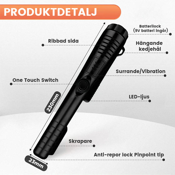Vattentät metalldetektor