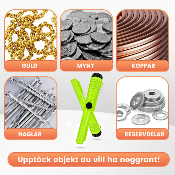 Vattentät metalldetektor