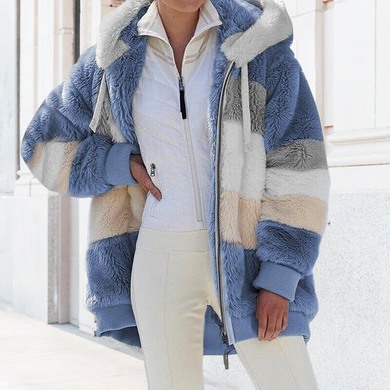 Plysch varm huvakappa