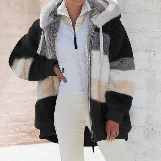 Plysch varm huvakappa