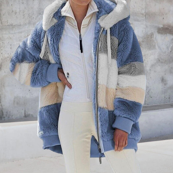 Plysch varm huvakappa