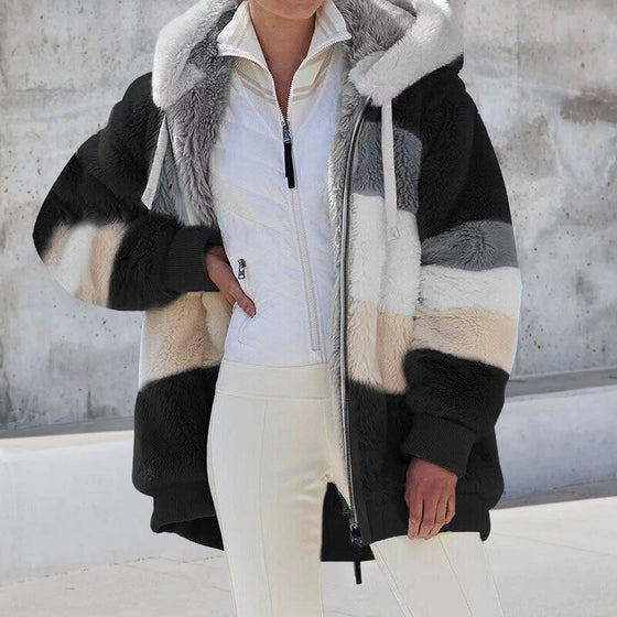 Plysch varm huvakappa