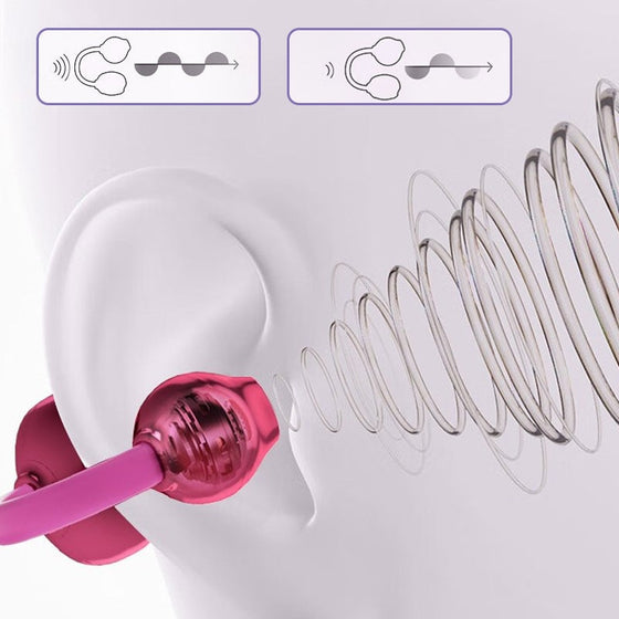 Trendiga trådlösa hörlurar med clip-on-funktion