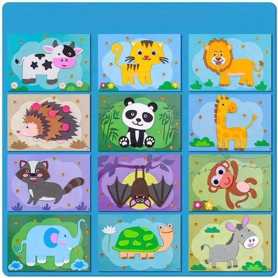 Gör-det-själv Handgjorda Djurklistermärken För Barn