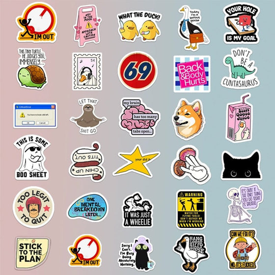 Bästsäljande Vattentäta Doodle Stickers