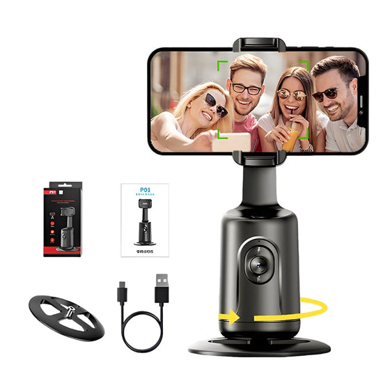 AI-driven helautomatisk telefon-gimbal med spårning