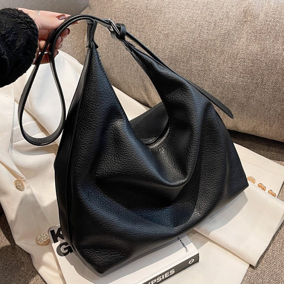 Mjuk vegansk läderväska för kvinnor