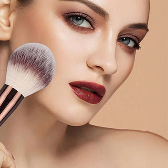 20-delars Sminkborsteset i Kaffebrun Färg