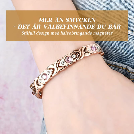 Diamantbesatt magnetiskt armband