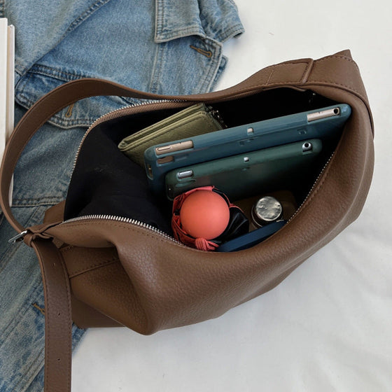 Mjuk vegansk läderväska för kvinnor