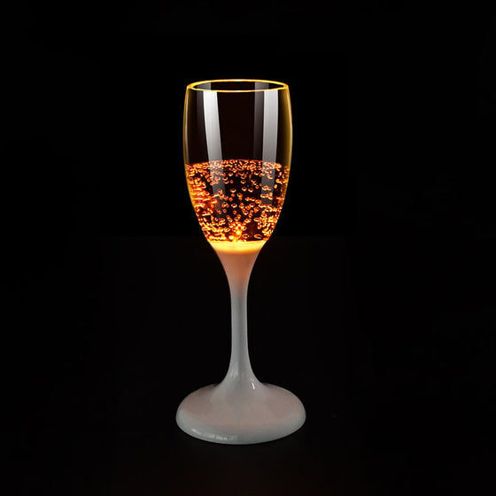 Självlysande champagneglas