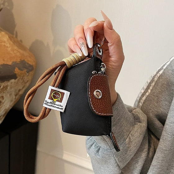 Mini Nylon Dumpling Myntväska