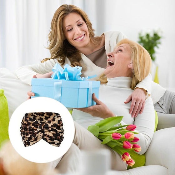 Tryckt korsad yogahårband