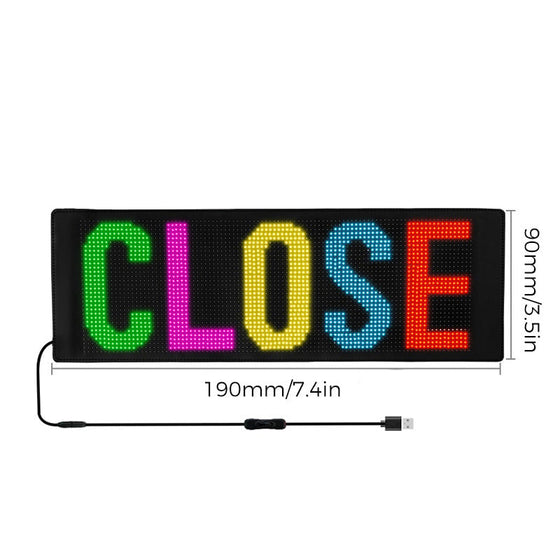 Ultratunn flexibel Bluetooth LED-skärm