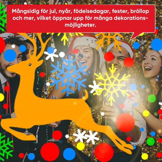 Julprojektionsmönsterlampa