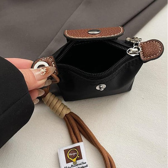 Mini Nylon Dumpling Myntväska