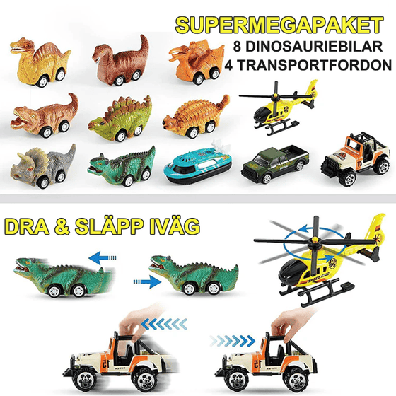 Dinosaurie-Transportlastbilset
