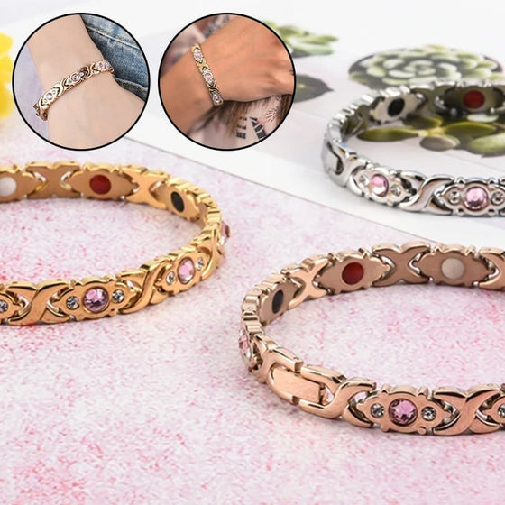 Diamantbesatt magnetiskt armband