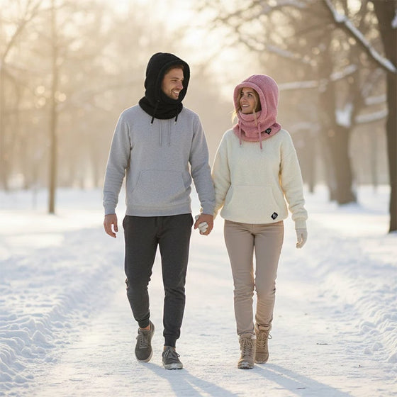 Höst Vinter Allt-i-ett Sammetsförtjockade Vindtäta Hörselkåpor