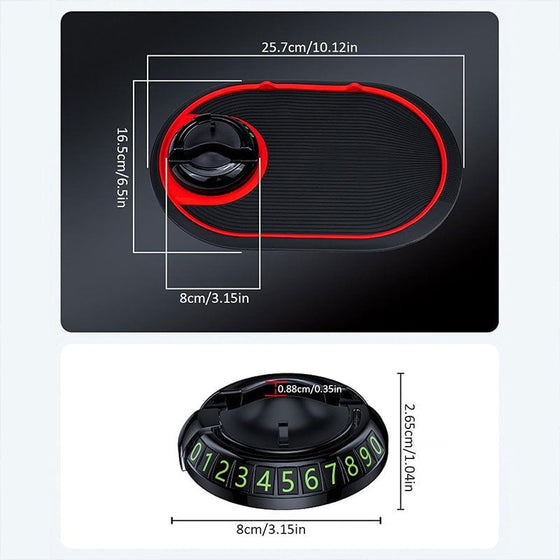 Multifunktionell 4-i-1 halkskyddsmatta med mobilhållare