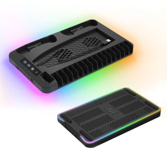 Laddningsstation Kylstativ för Dual PS5 Kontroller