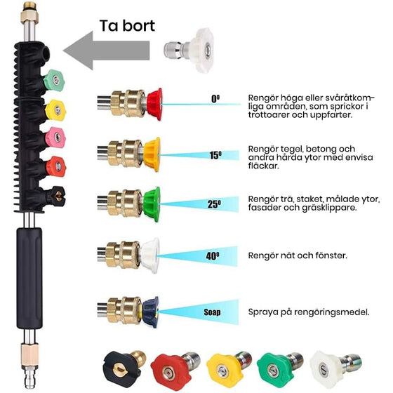 Cases förlängningsstav till högtryckstvätt