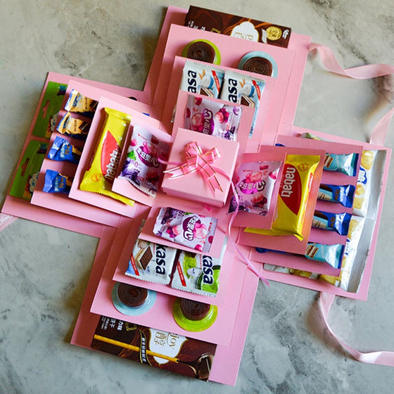 Tom explosionspresentlåda för överraskningar