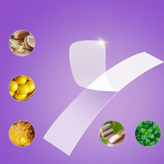 Gula tandblekningsremsor