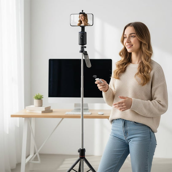 AI-driven helautomatisk telefon-gimbal med spårning