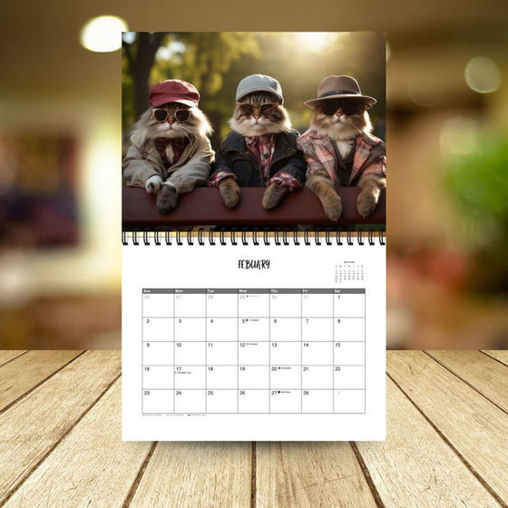 2025 Snygg kattkalender/Gåva till kattälskaren