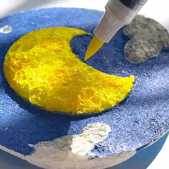 Ritpapper med skumtextur