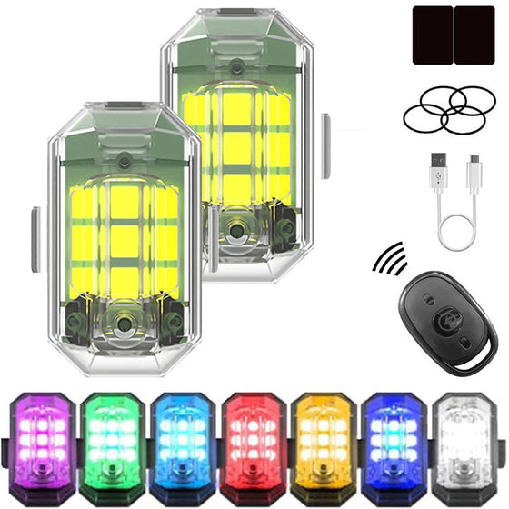 LED-strobelys för motorcyklar och cyklar