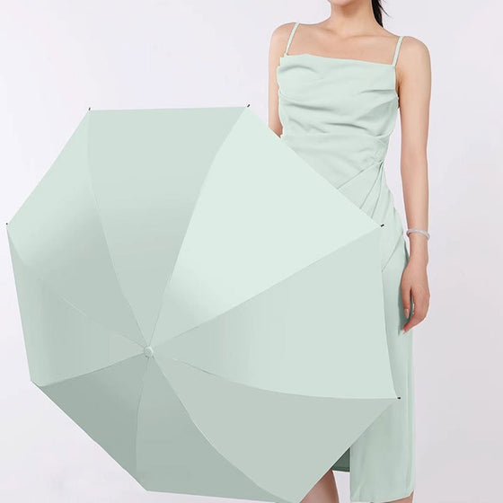 Fickparaply med sol- och regnskydd