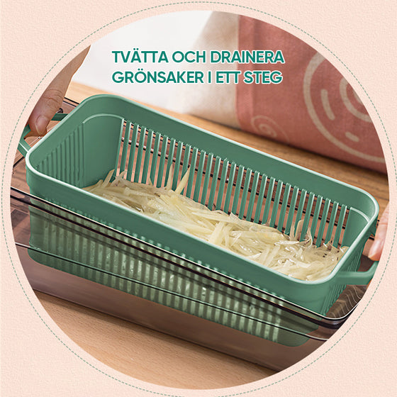 Multifunktionellt grönsaksskärset
