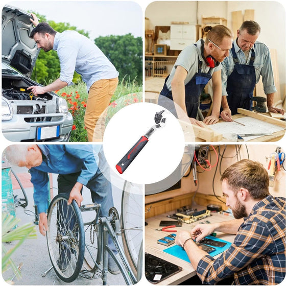 Multifunktionell självlåsande skiftnyckel