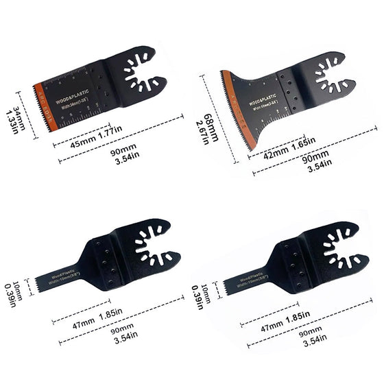 Skärsblad för Oscillerande verktyg med böjd kant (20 st)