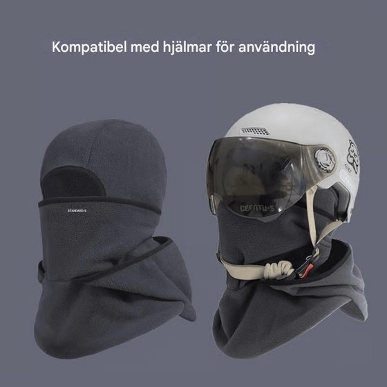 Allt-i-ett Halsvärmare & Cykelmask