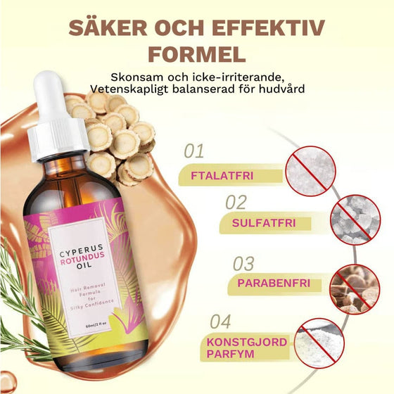 Cyperus Rotundus-olja för naturlig permanent hårreducering