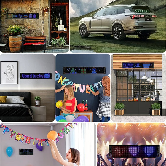 Ultratunn flexibel Bluetooth LED-skärm