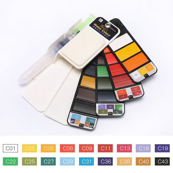 Solid gouache-pigmentpalett - låt din kreativitet tala!