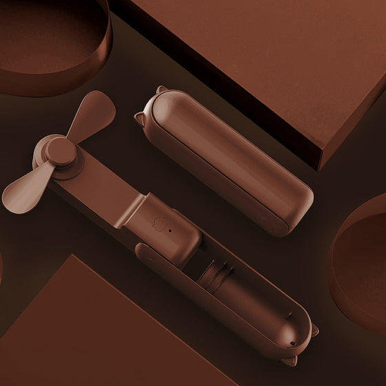 2-i-1 bärbar handhållen fläkt