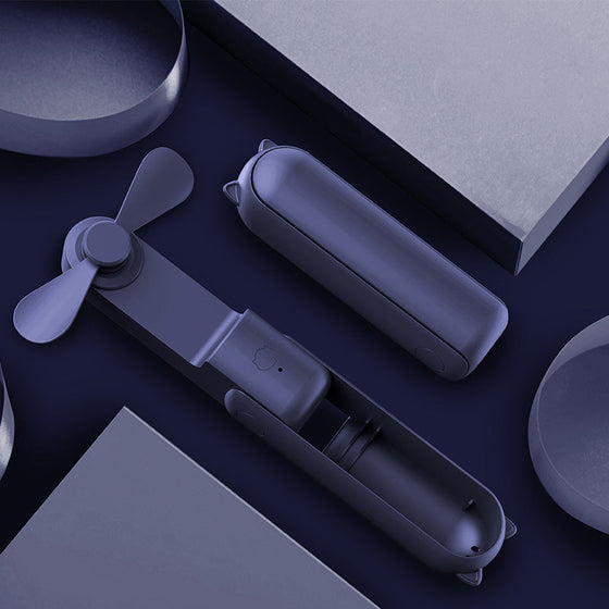 2-i-1 bärbar handhållen fläkt