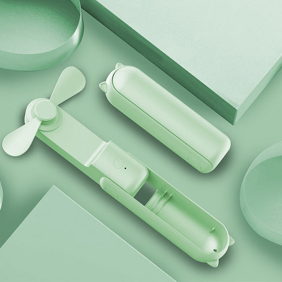 2-i-1 bärbar handhållen fläkt