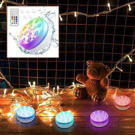 Fjärrstyrd poolundervattenslampa