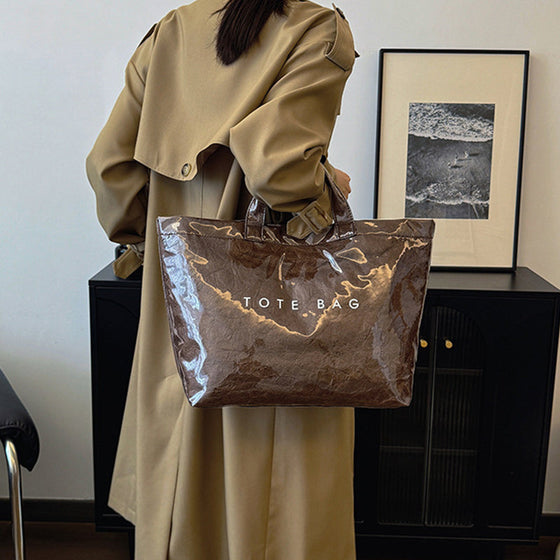 Toteväska med bokstavstryck för kvinnor