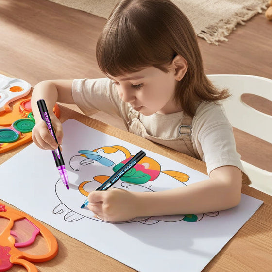 Färgläggande ljuspenna Graffiti Markeringspennor