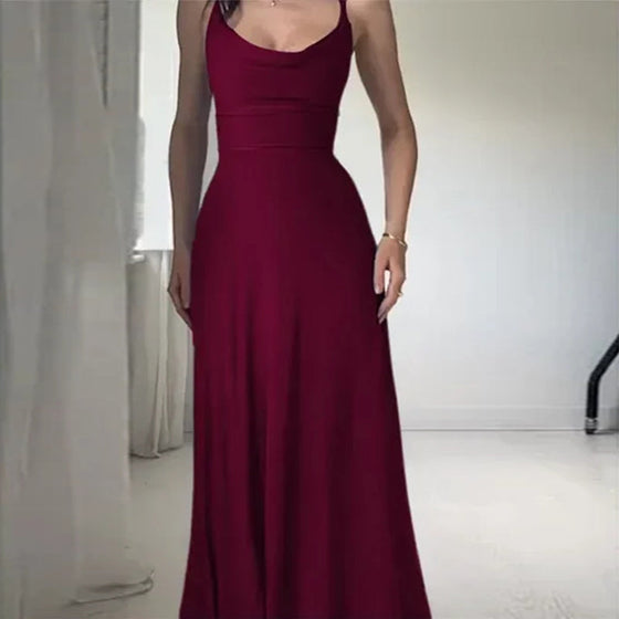 Maxiklänning med drapering