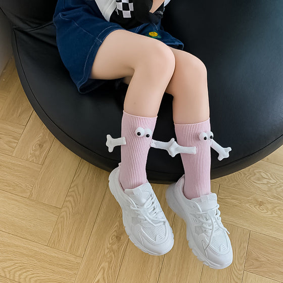 Förälder-barn roliga strumpor