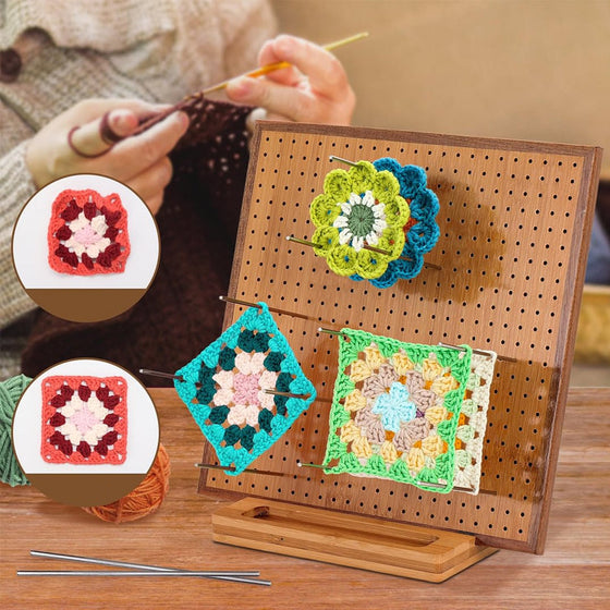 Virka blockeringsbräda med pinnar