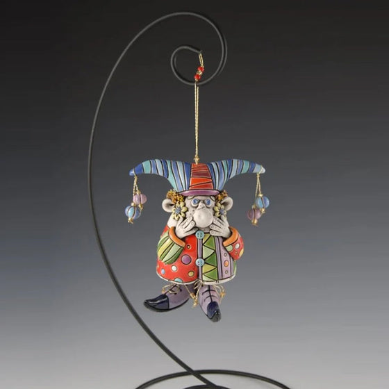 Färgglada ornament med narrklocka